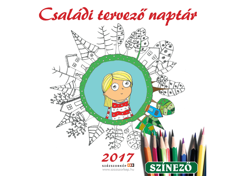 Családi tervező naptár 2017 - 30x30 cm