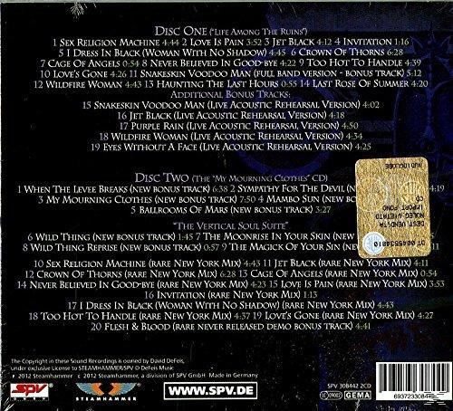 Rückseite einer Musik-CD mit Tracklists für Disc Eins und Zwei, Barcode und Copyright-Hinweisen.