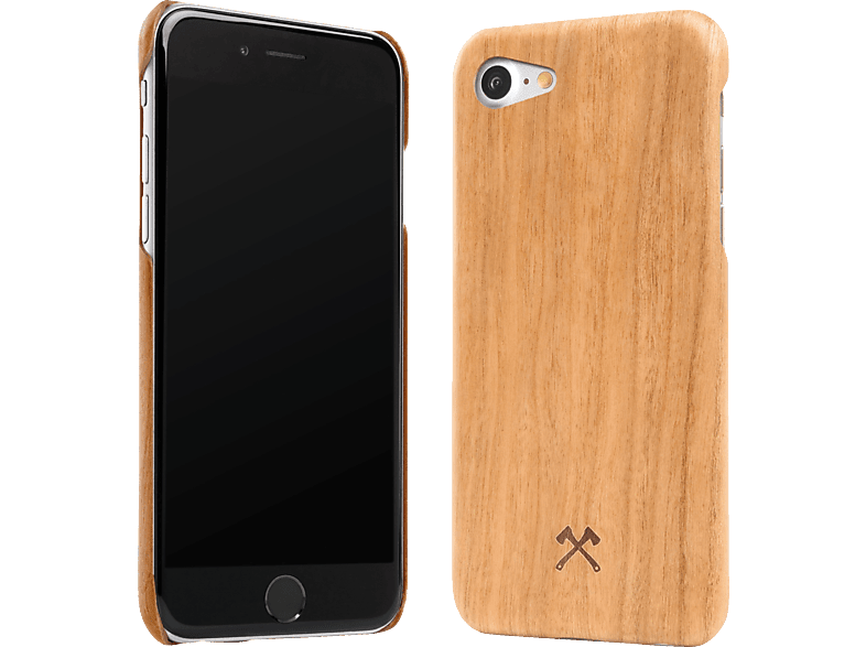 WOODCESSORIES EcoCase Slim Case, Backcover, Apple, iPhone 7, iPhone 8, Kirschholz