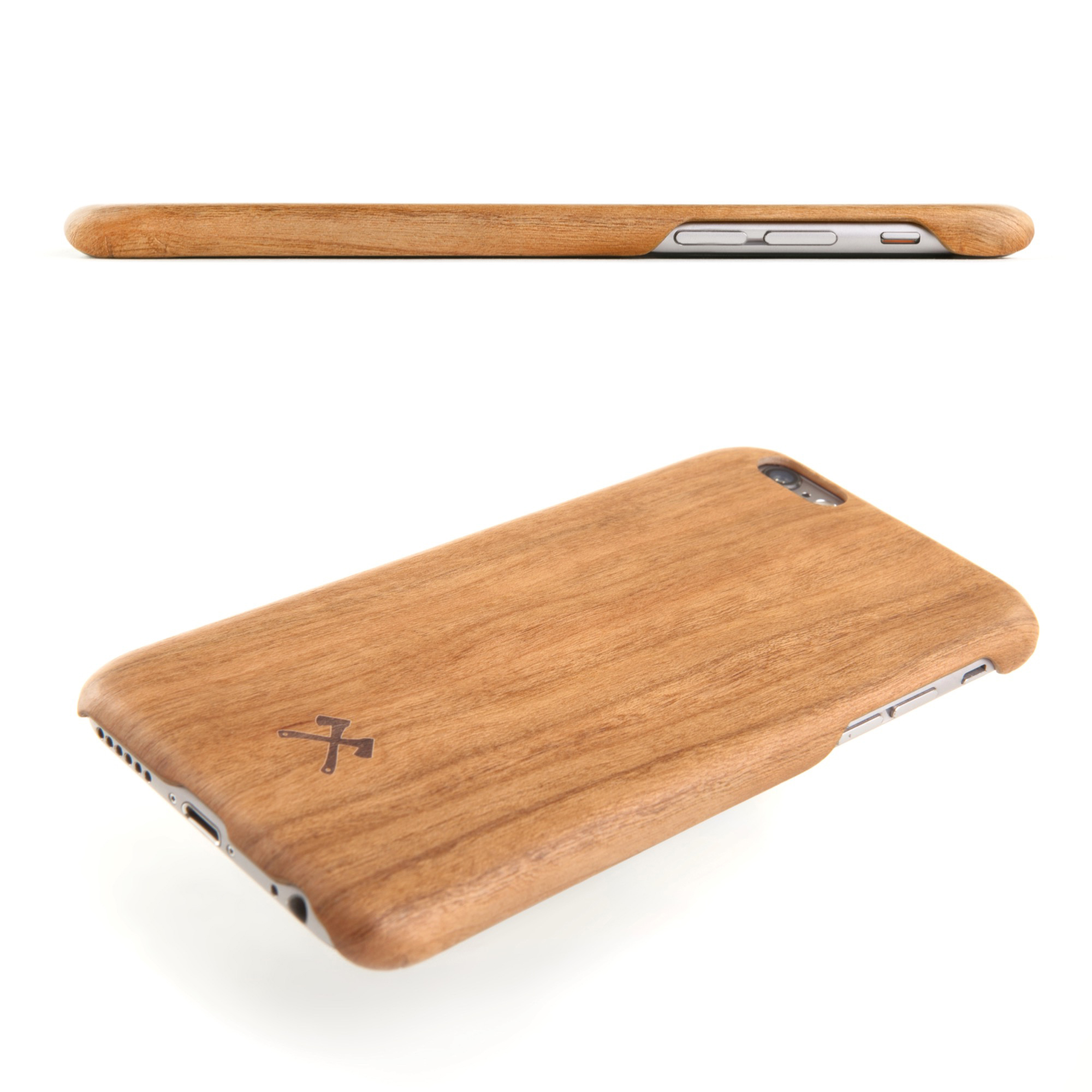WOODCESSORIES EcoCase Slim Case, Backcover, Apple, iPhone 7, iPhone 8, Kirschholz