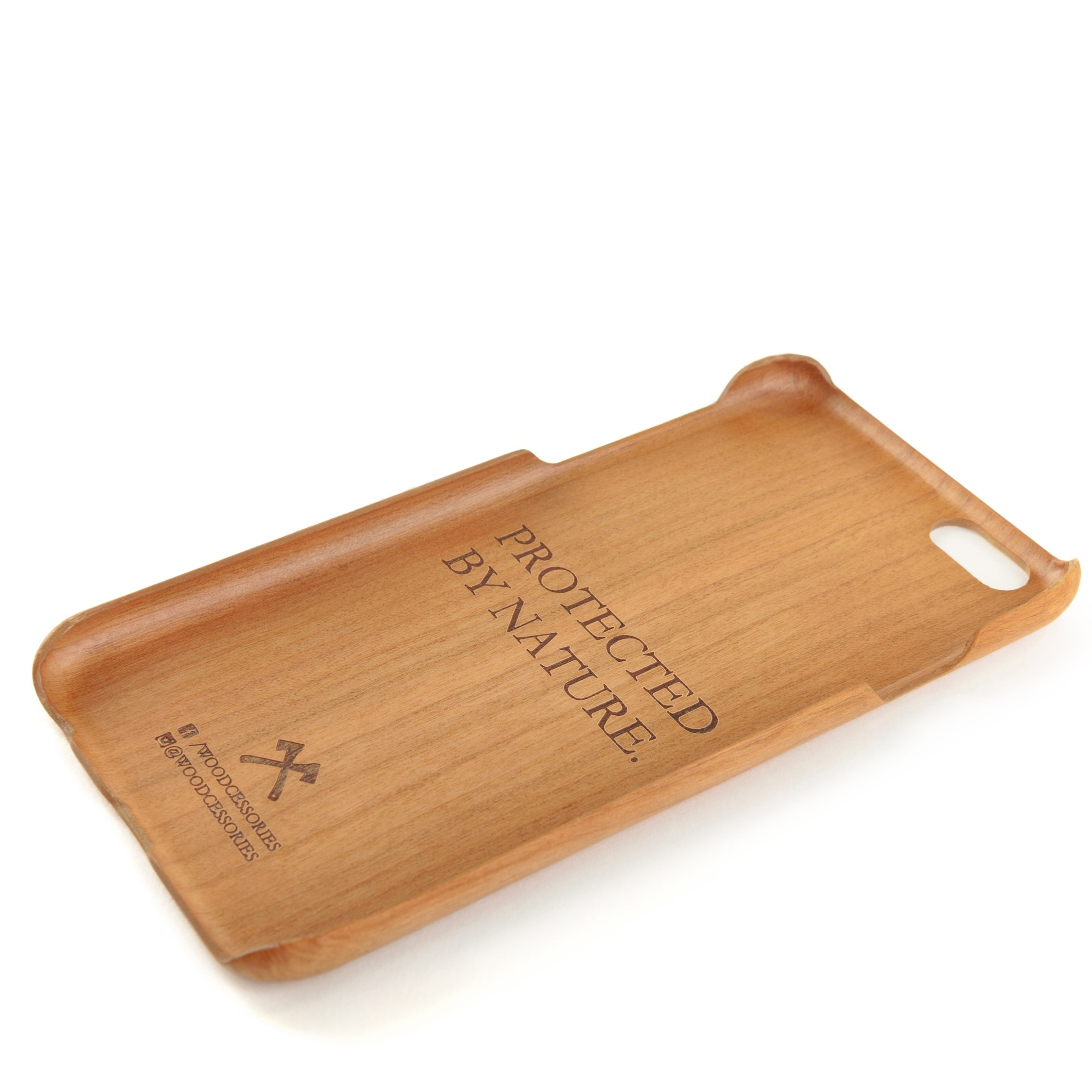 WOODCESSORIES EcoCase Slim Case, Backcover, Apple, iPhone 7, iPhone 8, Kirschholz