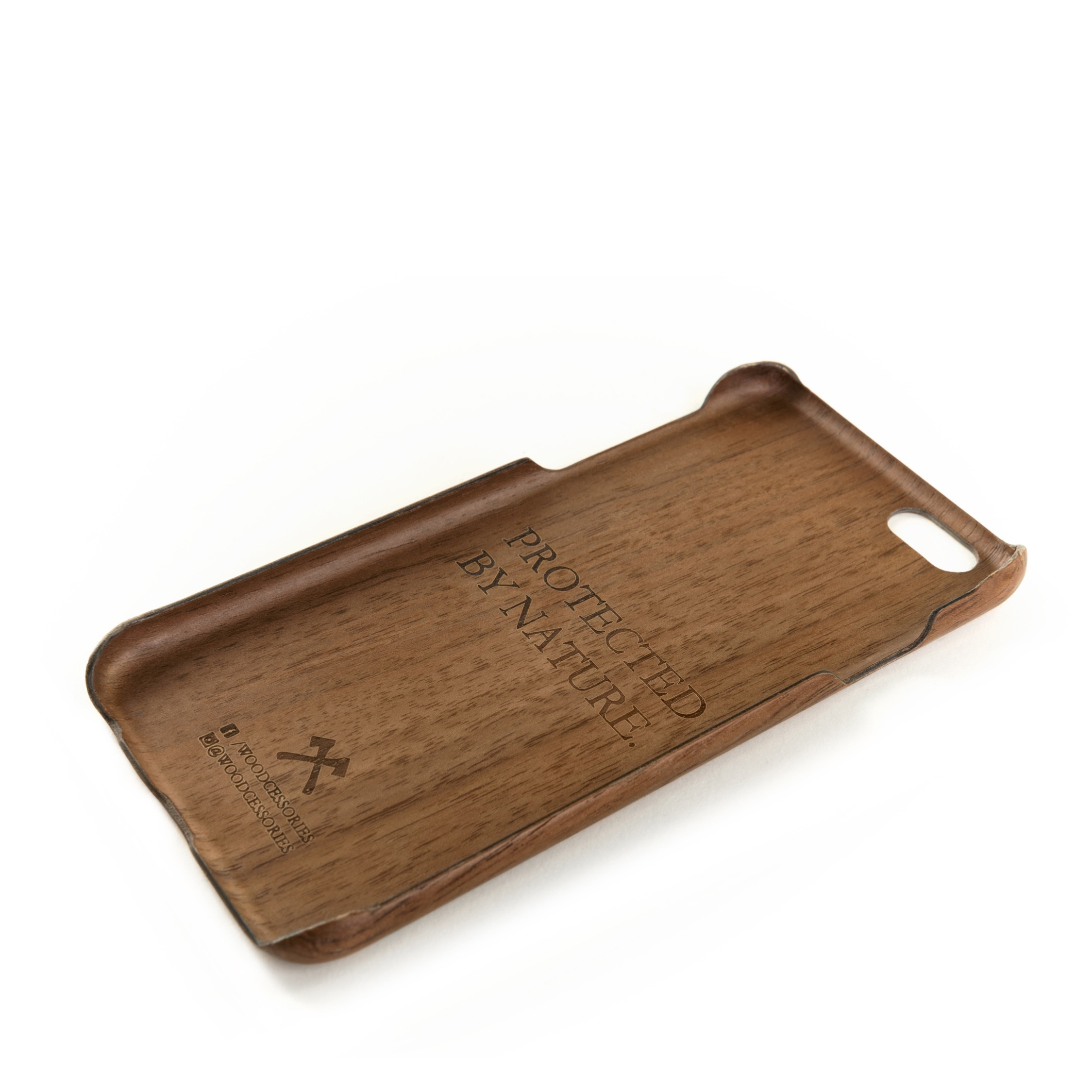 WOODCESSORIES EcoCase Slim Case, Backcover, Apple, iPhone 7, iPhone 8, Walnuss