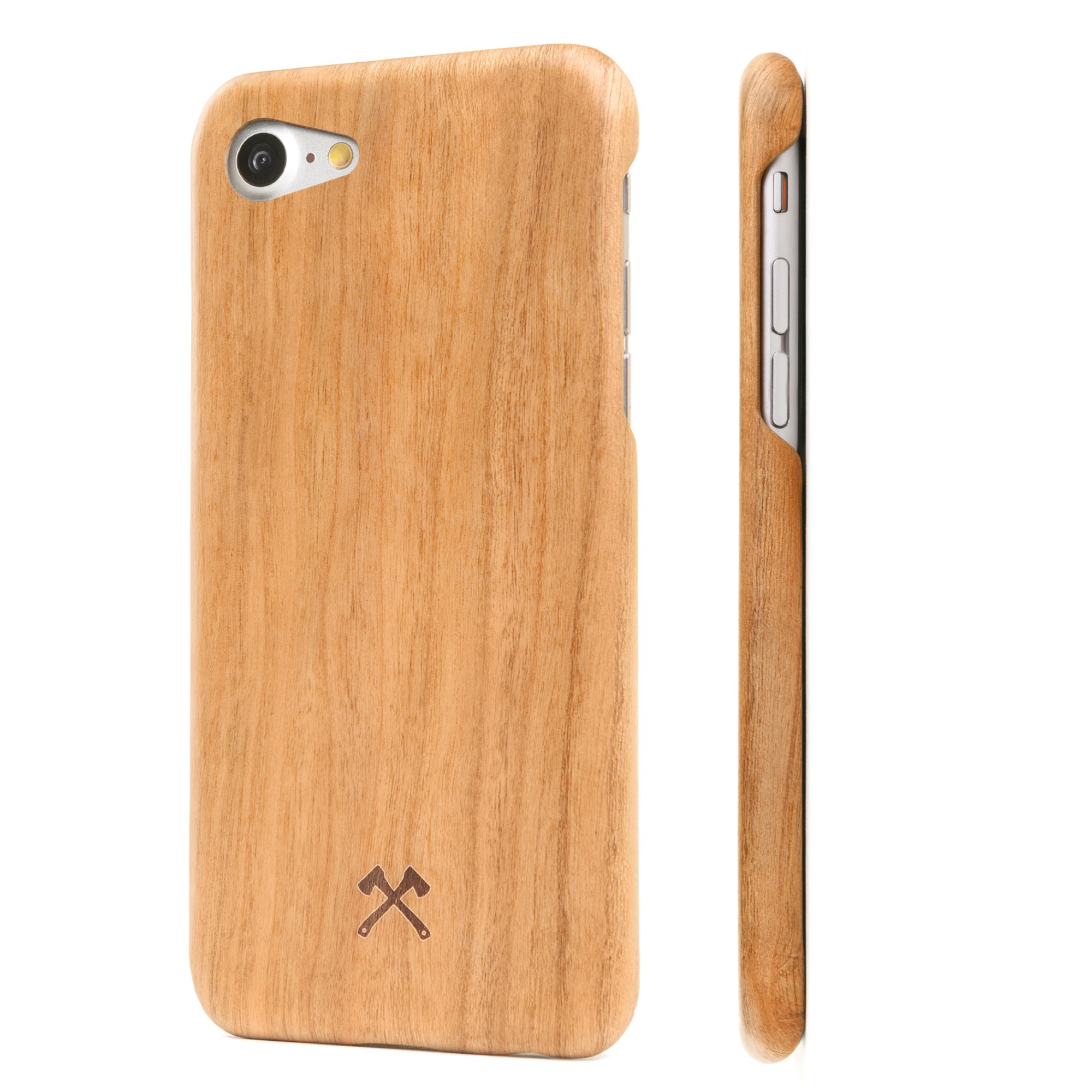 WOODCESSORIES EcoCase Slim Case, Backcover, Apple, iPhone 7, iPhone 8, Kirschholz