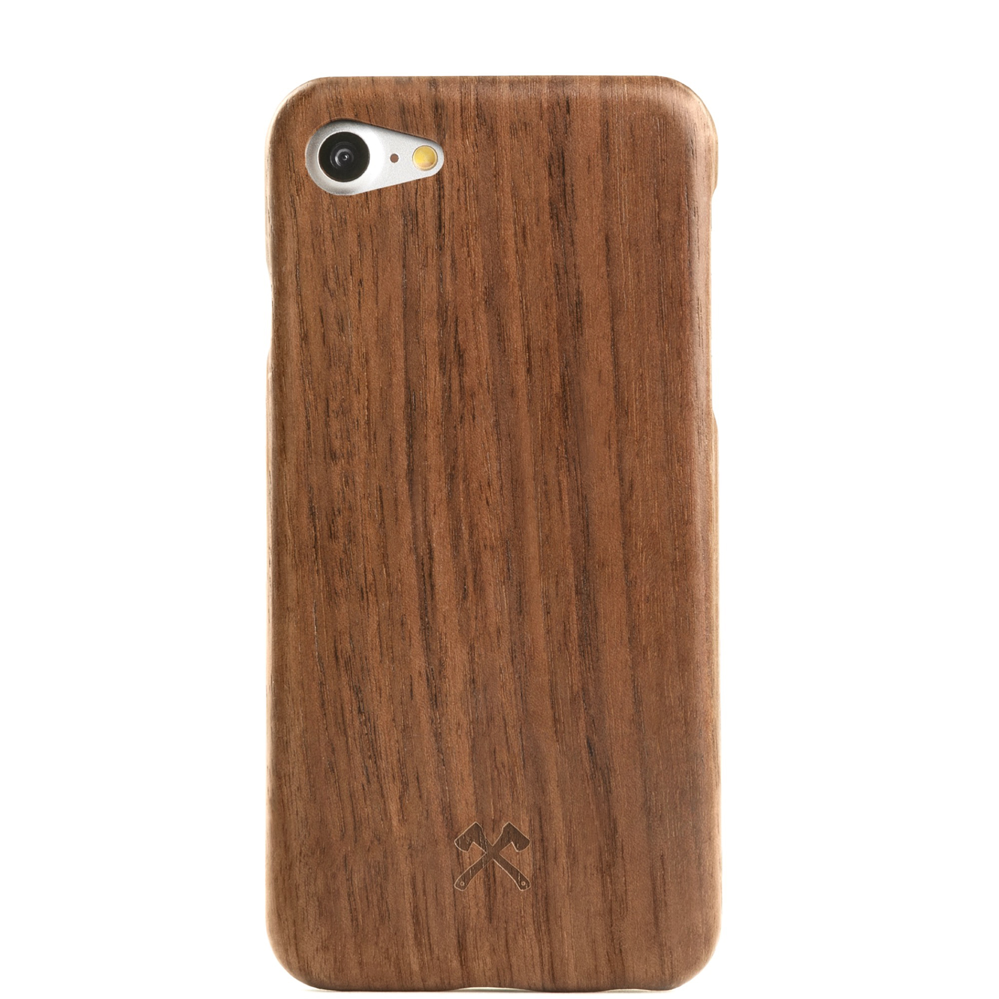 WOODCESSORIES EcoCase iPhone Backcover, Walnuss Case, 8, Slim iPhone Apple, 7