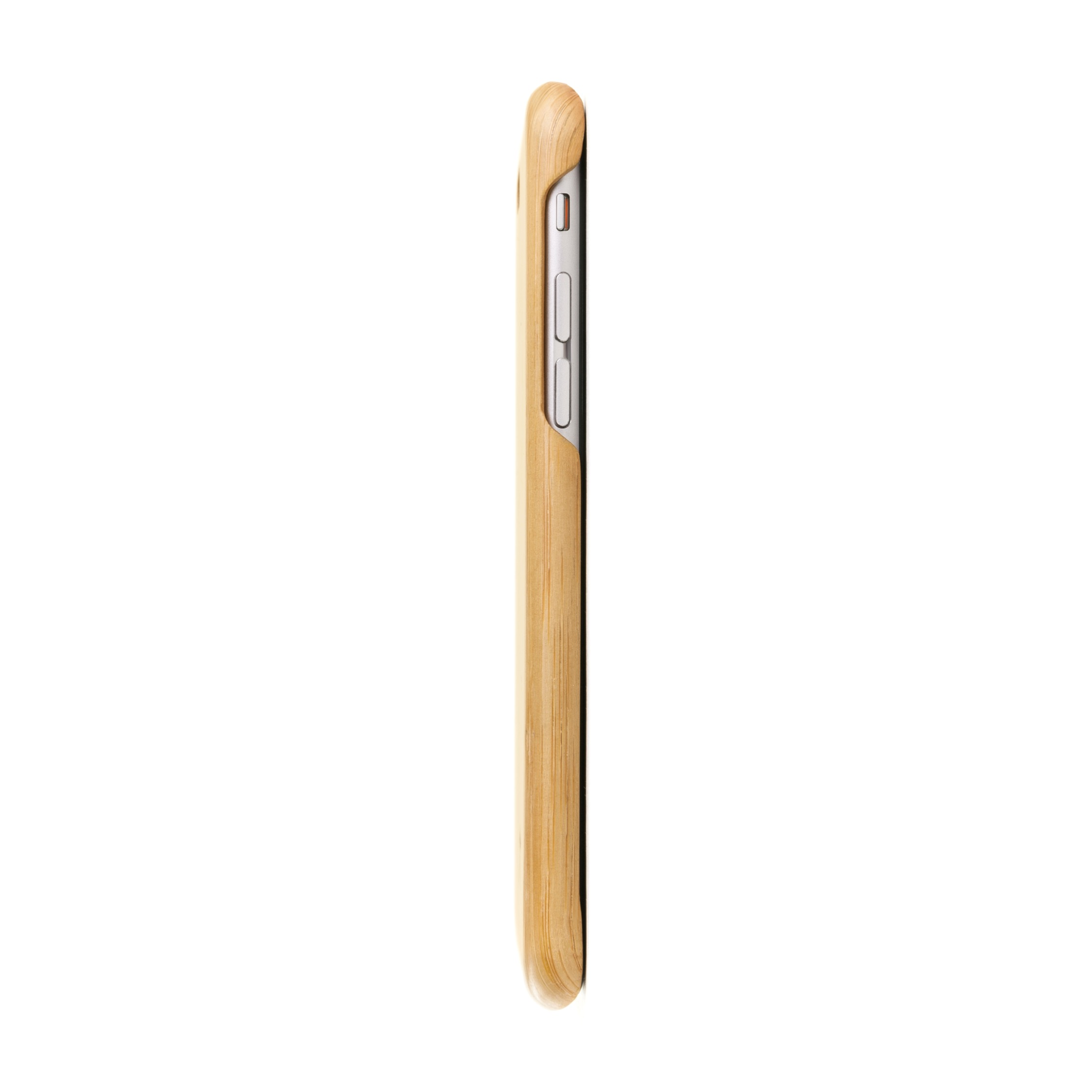 WOODCESSORIES EcoCase Slim Case, Backcover, Apple, iPhone 7, iPhone 8, Bambus/Schwarz