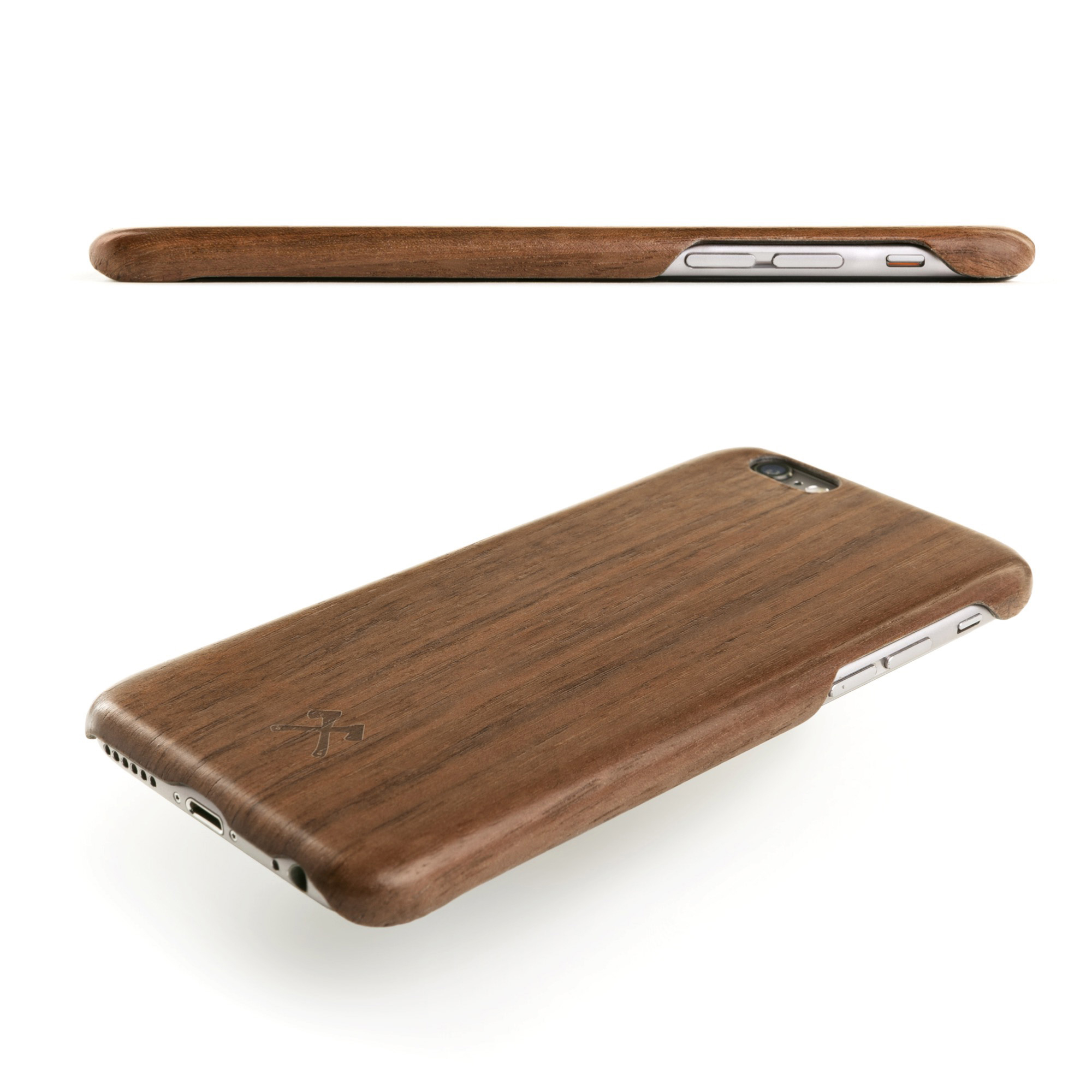 WOODCESSORIES EcoCase Slim Case, Backcover, Apple, iPhone 7, iPhone 8, Walnuss