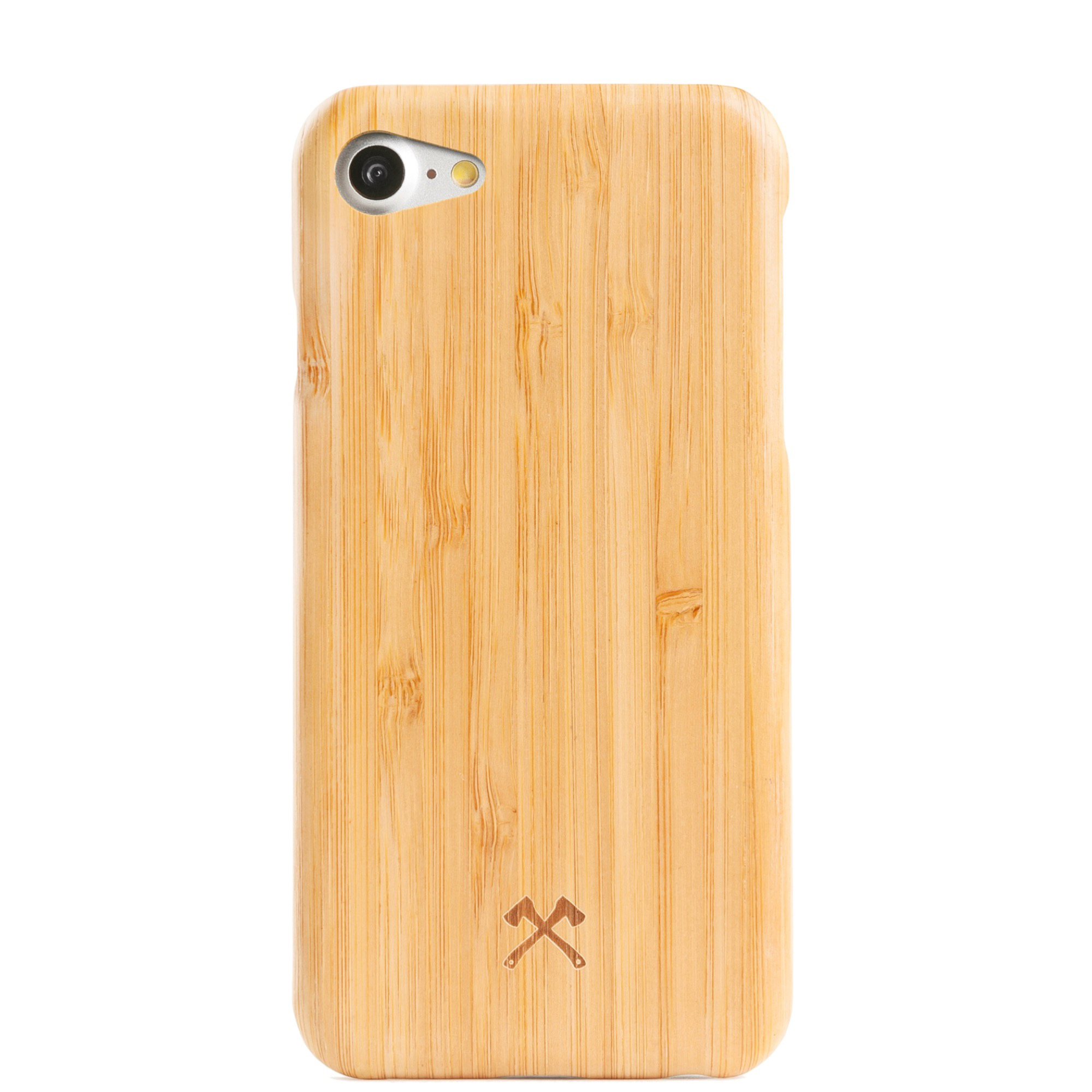 Bambus/Schwarz EcoCase WOODCESSORIES Apple, Case, iPhone iPhone 8, 7, Backcover, Slim