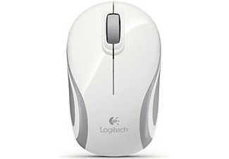 LOGITECH M187 WLESS MINI WHITE - Maus (Weiss/Grau)
