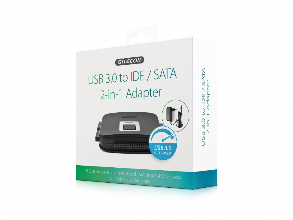 SITECOM CN-334 USB 3.0 auf IDE/SATA, Schwarz