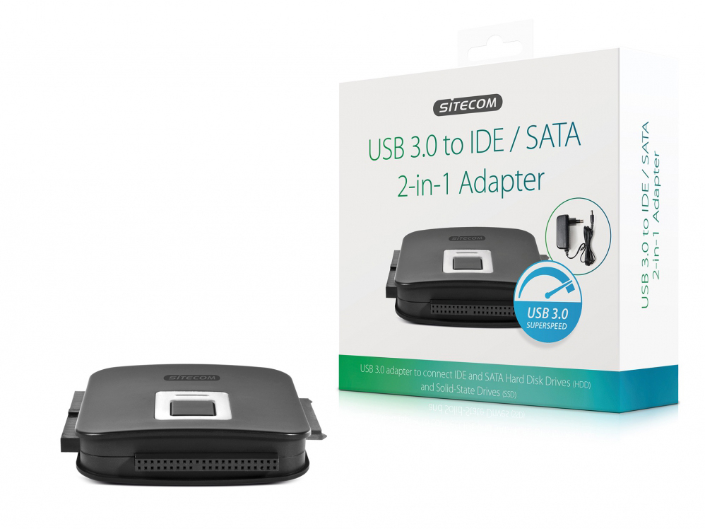 SITECOM CN-334 USB 3.0 auf IDE/SATA, Schwarz