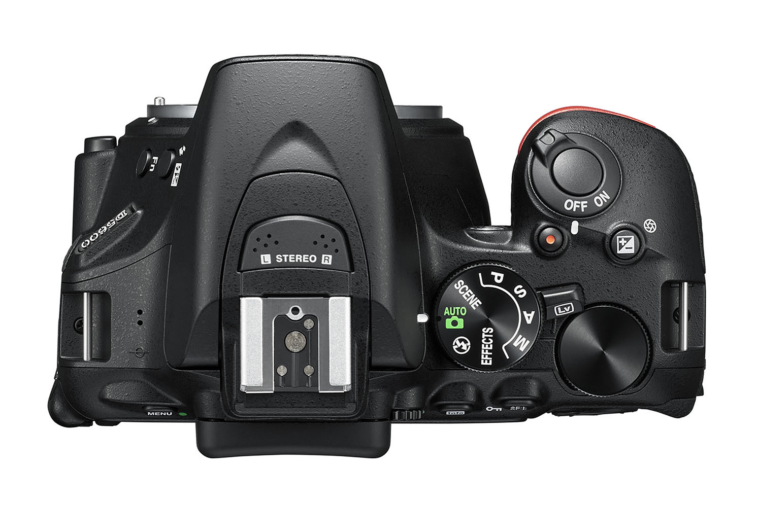 NIKON D5600 Body Spiegelreflexkamera, 24,2 Megapixel, Touchscreen Display, Schwarz
