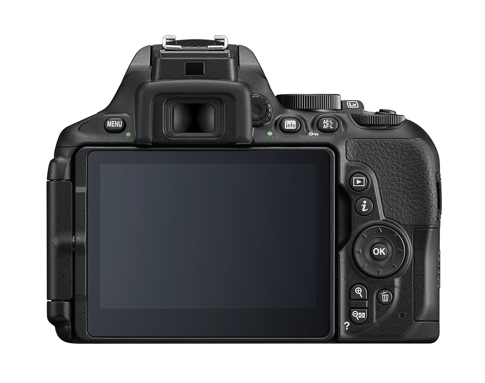 NIKON D5600 Kit Spiegelreflexkamera, 24,2 Megapixel, 18-105 mm Objektiv (VR, AF-S, DX), Touchscreen Display, Schwarz