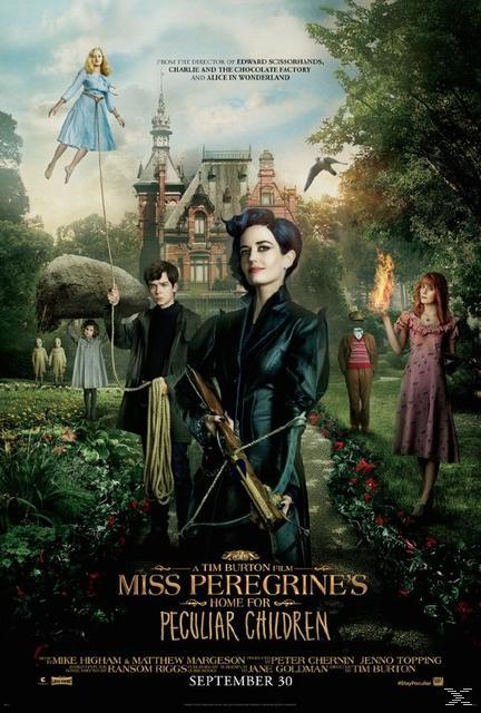 Filmposter met verschillende mensen in een tuin.