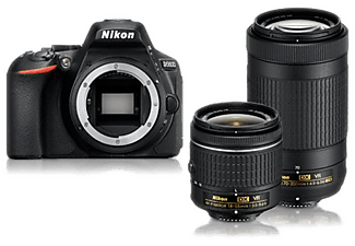 NIKON D5600 Spiegelreflexkamera mit Objektiv AF-P VR DX 18-55mm, VR DX AF-P 70-300mm