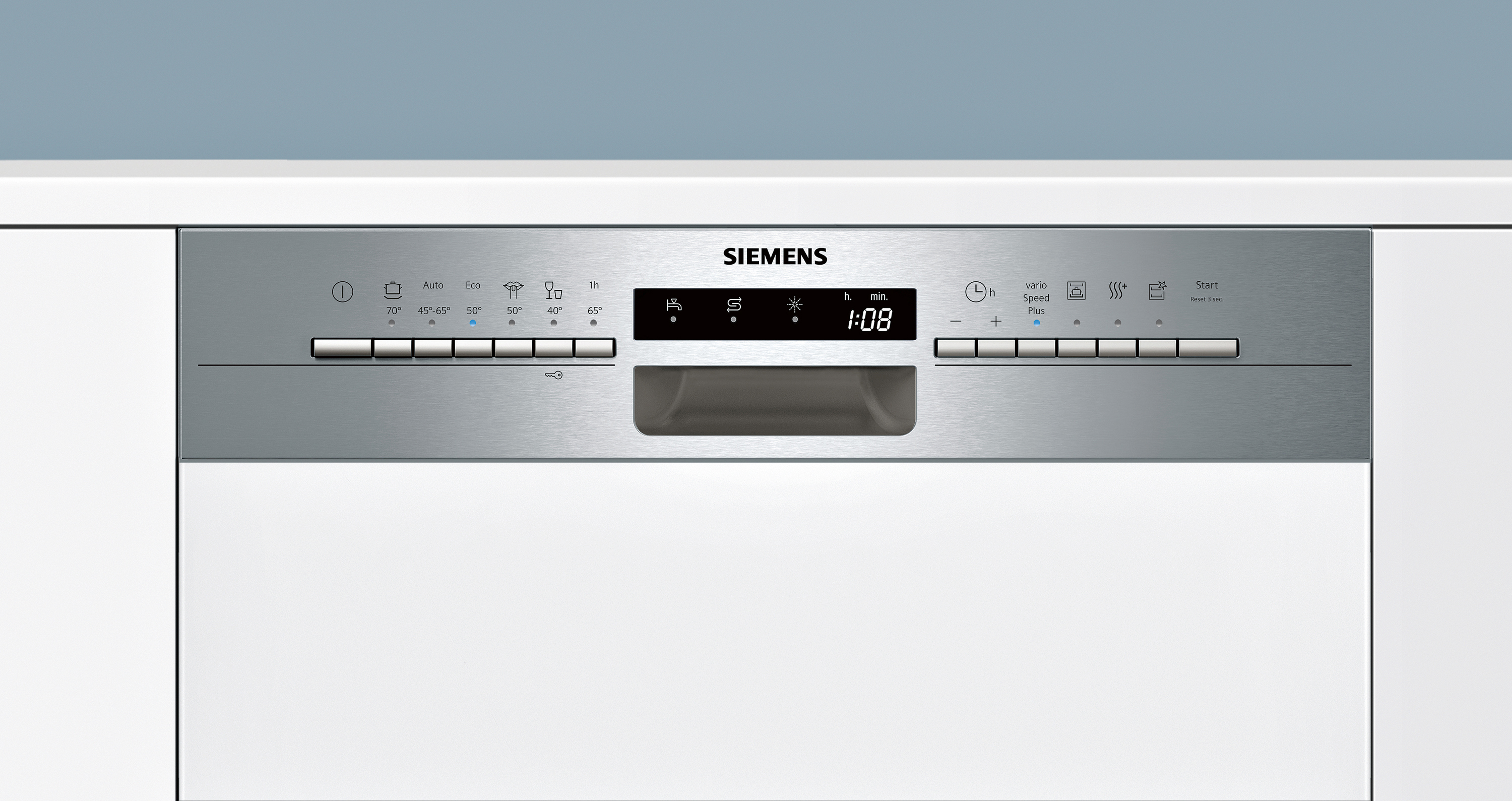SIEMENS SN536S01CE IQ300 Geschirrspüler (teilintegrierbar, 598 mm breit, 46 dB (A), D)