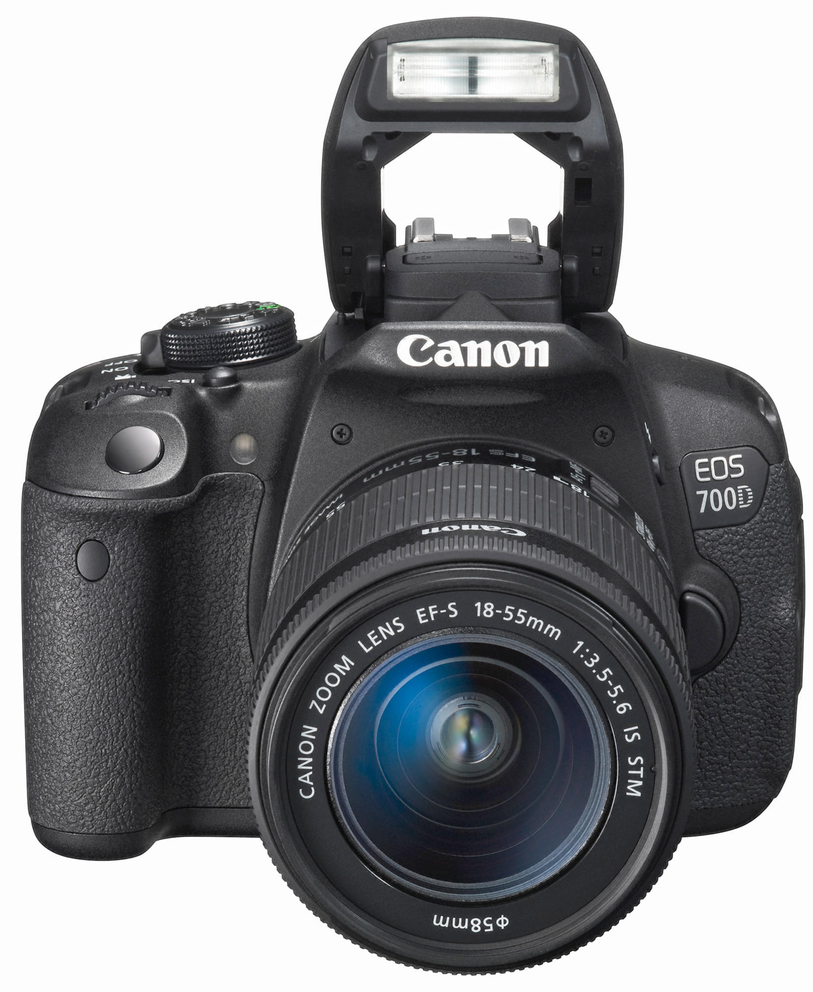 CANON EOS 700 D VUK KIT Spiegelreflexkamera, 18 Megapixel, 18-55 mm Objektiv (EF-S, IS), Touchscreen Display, Schwarz