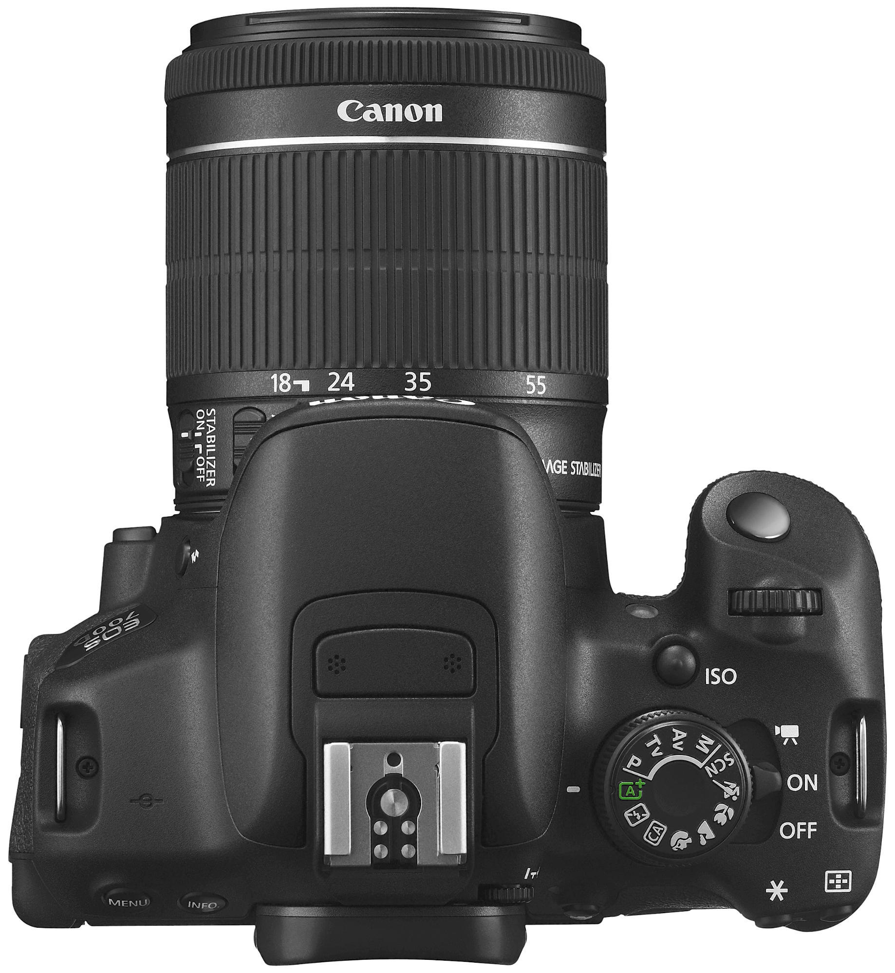 CANON EOS 700 D VUK KIT Spiegelreflexkamera, 18 Megapixel, 18-55 mm Objektiv (EF-S, IS), Touchscreen Display, Schwarz