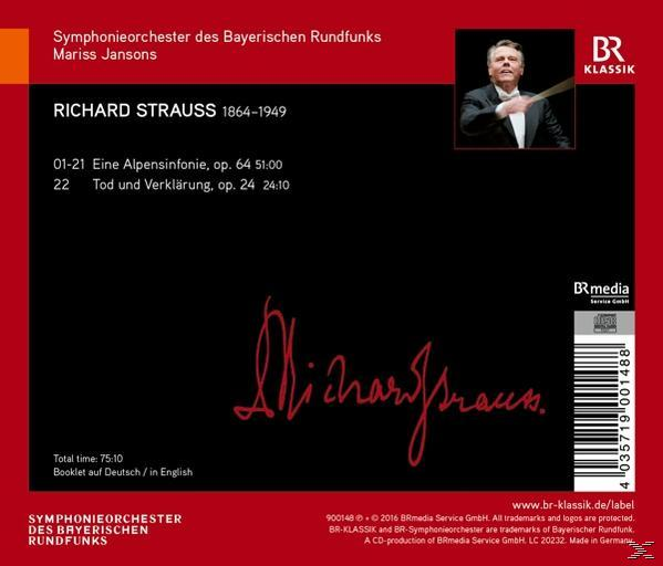 Ein CD-Cover mit Text und einem Bild eines Dirigenten. Rotes und schwarzes Farbschema, mit einer Signatur.