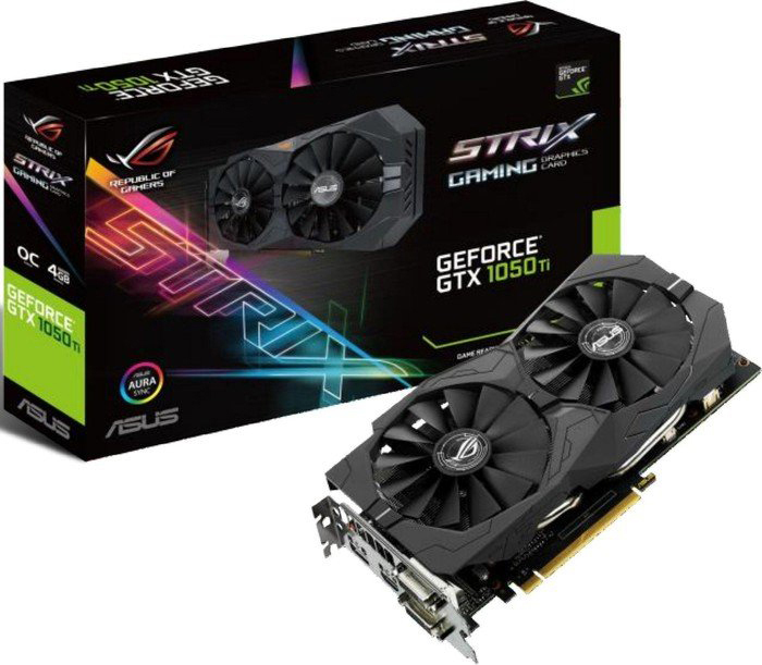ASUS GeForce® GTX 1050 Ti  ROG Strix Gaming OC 4GB (90YV0A30-M0NA00) (NVIDIA, Grafikkarte)