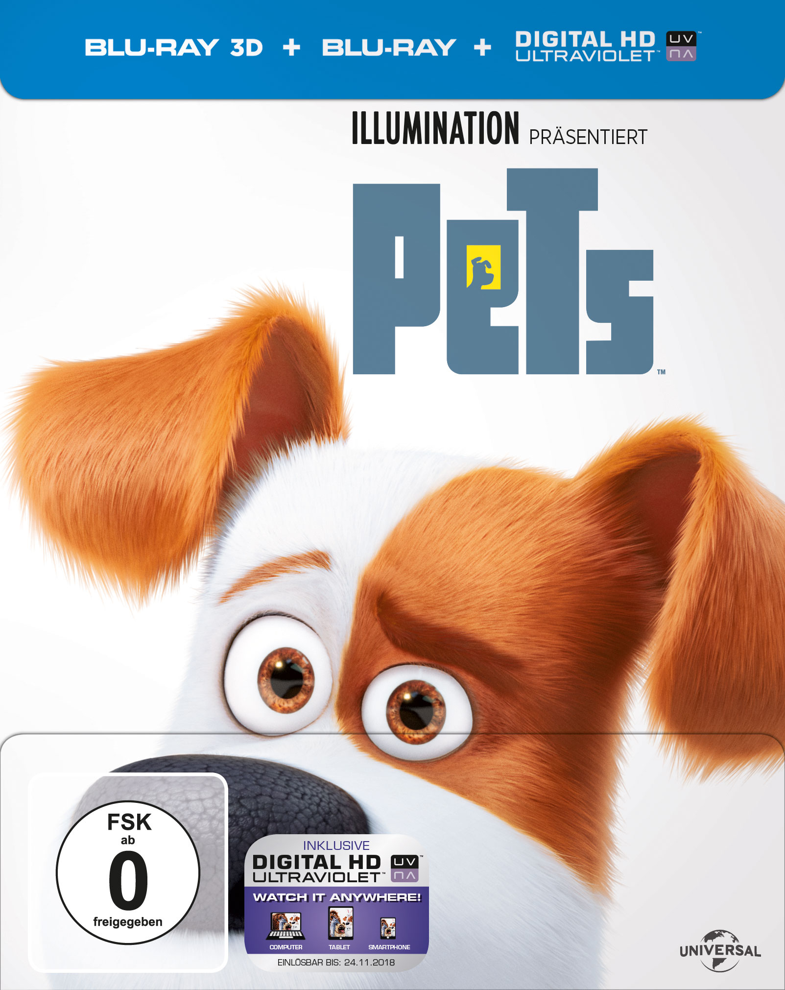 Pets (Steel-Edition) Exklusiv! 3D Blu-ray (+2D)