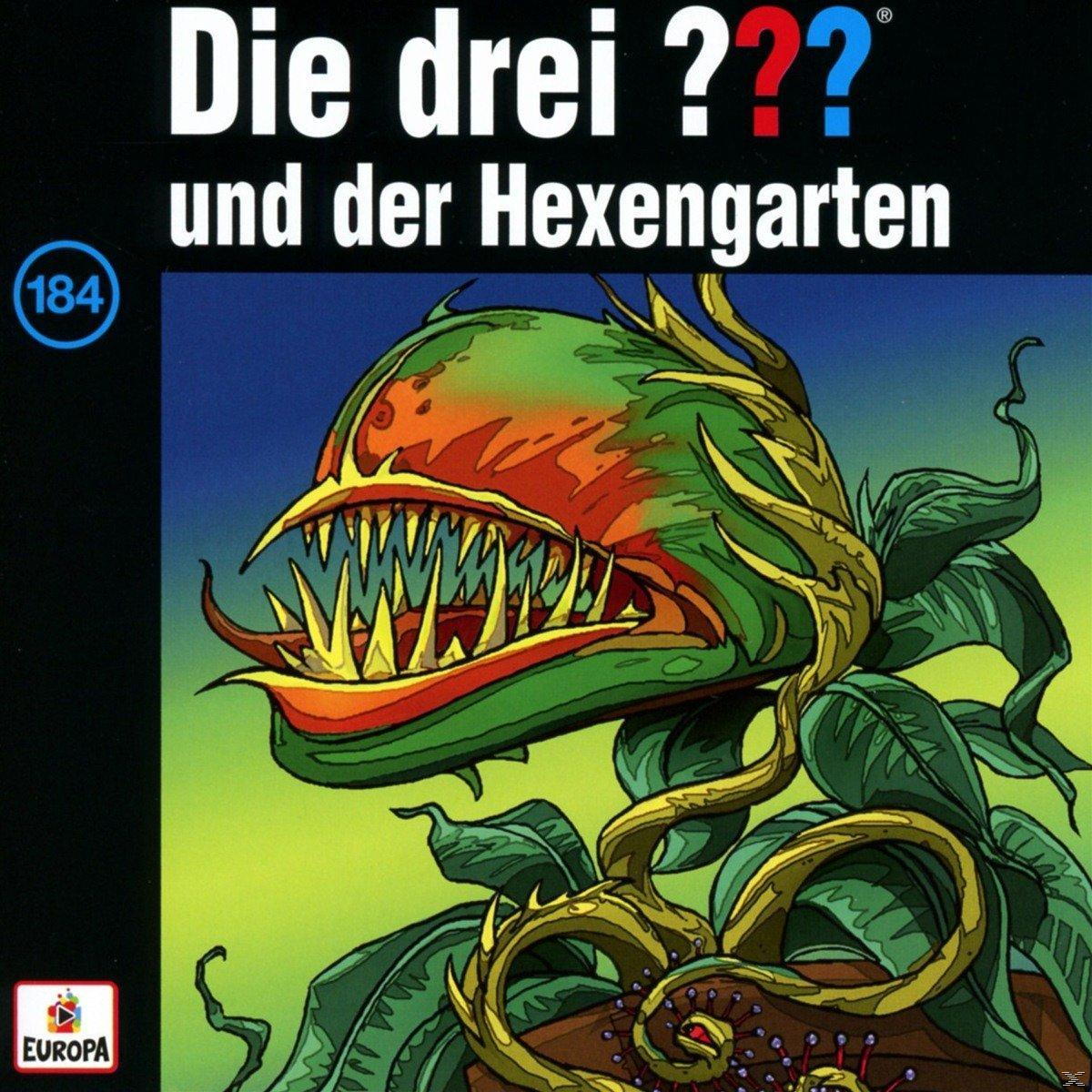 Buchcover. Eine Pflanze mit großem Maul und Zähnen im Vordergrund.