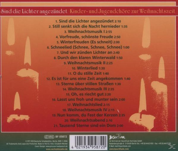 Kinder Und Jugendchöre Singen - Sind Die Lichter Angezündet  - (CD)