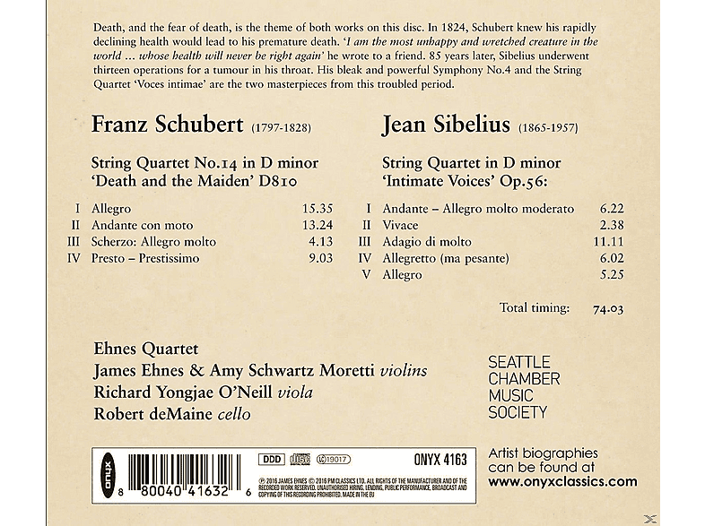 Thumbnail - Ehnes Quartet - String Quart (CD)