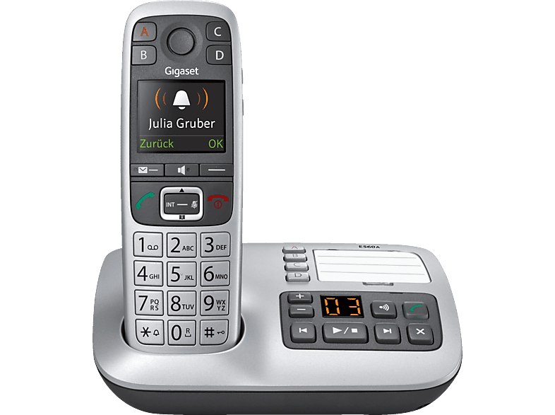 GIGASET E560A Schnurloses Telefon mit Anrufbeantworter