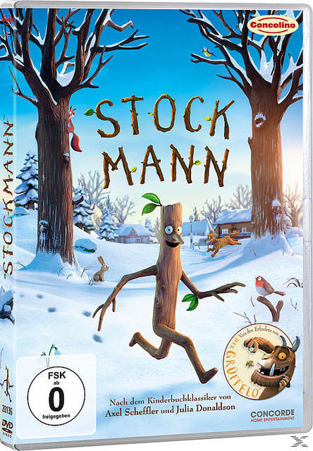 DVD-Cover für Stockmann. Stockmann läuft im Winter mit verschneitem Hintergrund.