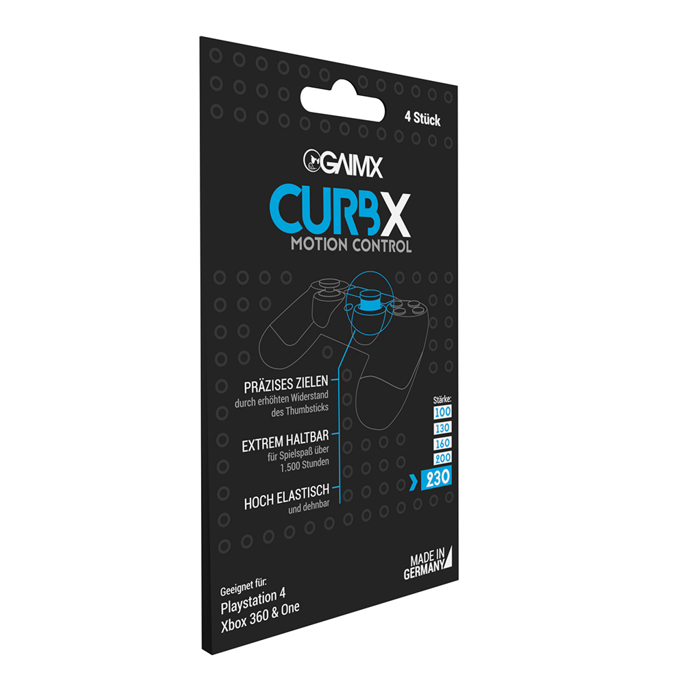 GAIMX CURBX 230, Aufsatz für Thumb-Sticks, Schwarz/Grün