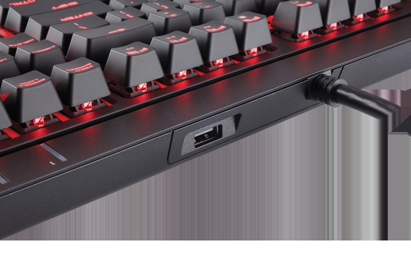 CORSAIR STRAFE Mechanical, Gaming Tastatur, Mechanisch, Cherry MX Red, kabelgebunden, Cherry Mx Red