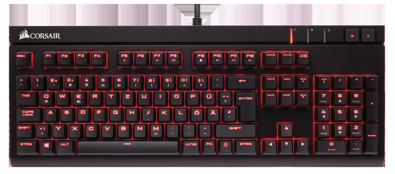 CORSAIR STRAFE Mechanical, Gaming Tastatur, Mechanisch, Cherry MX Red, kabelgebunden, Cherry Mx Red
