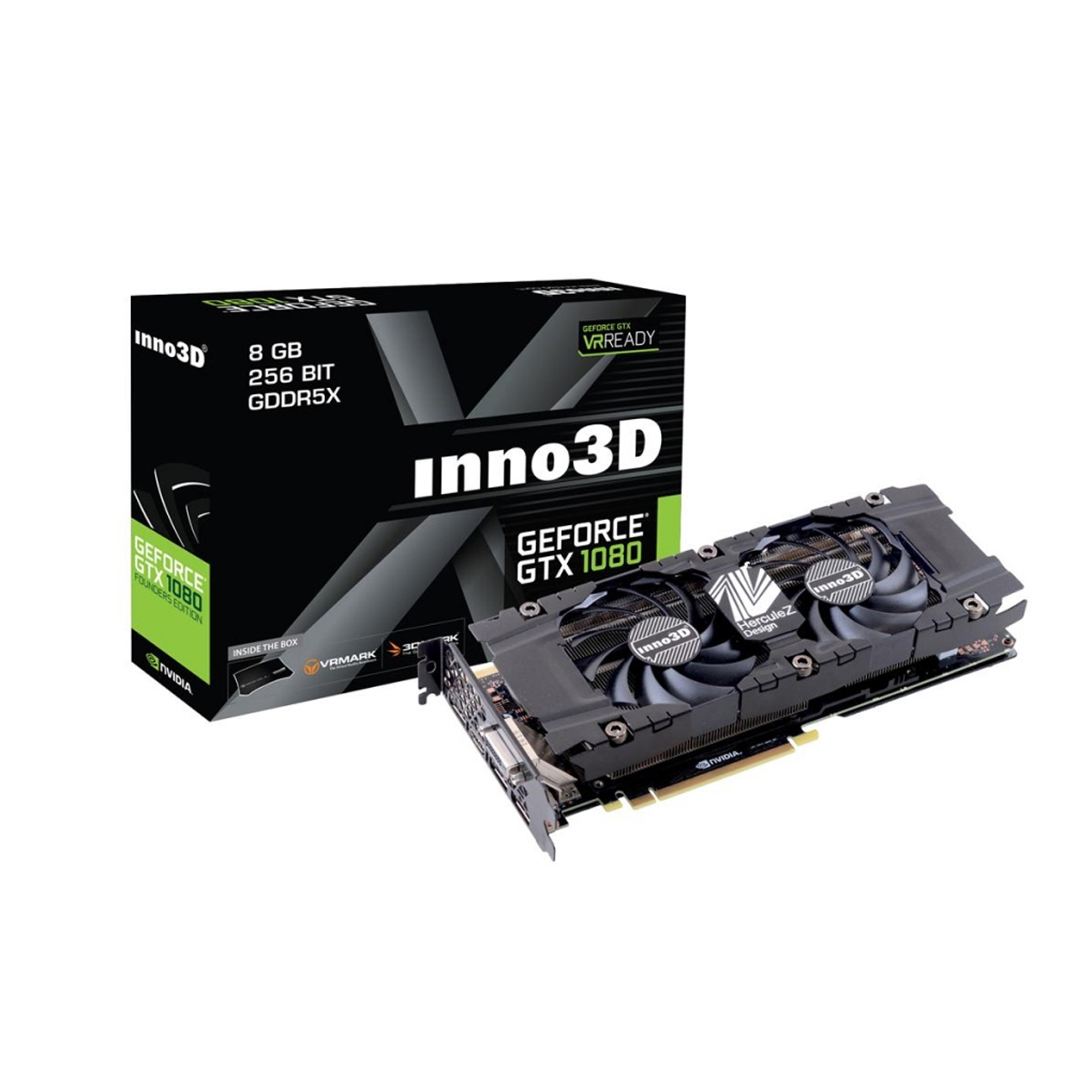 INNO3D GeForce® GTX 1080 Twin X2 8GB (N1080-1SDN-P6DN) (NVIDIA, Grafikkarte)