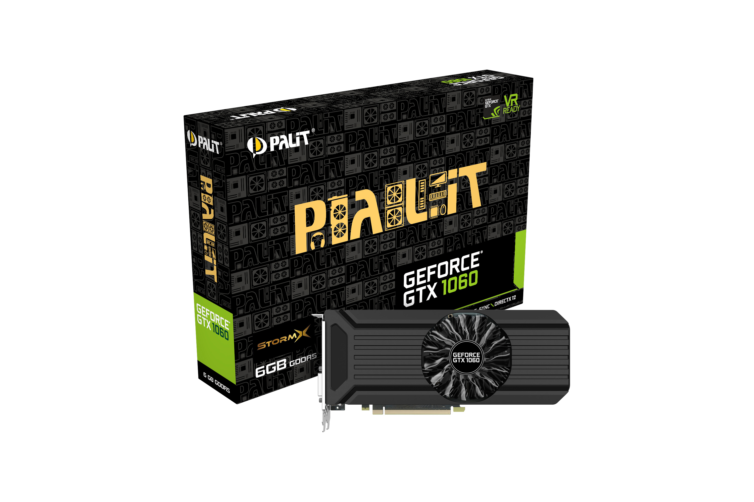 PALIT GeForce® GTX 1060 StormX 6GB (NE51060015J9F) (NVIDIA, Grafikkarte)