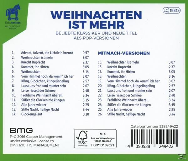Eduartists - Weihnachten Ist Mehr  - (CD)