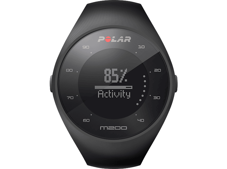 POLAR M200 Gr. M/L, Fitness Tracker, 150-210 mm, Schwarz