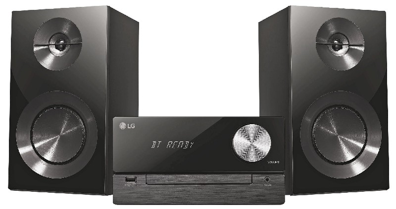 Microcadena - LG CM2460, Bluetooth, USB, 100 W, CD, Negro