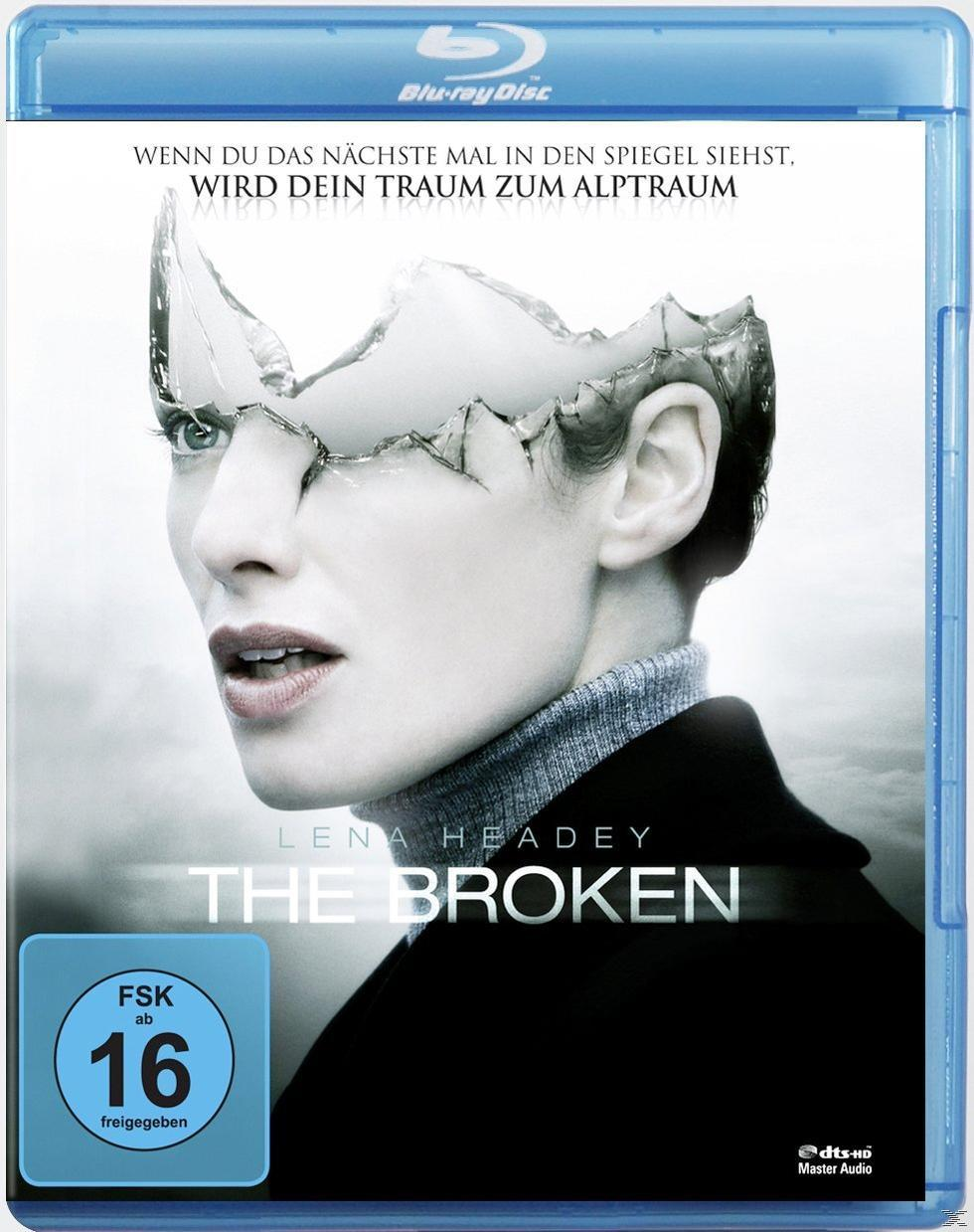 The Broken Blu-ray-Cover mit einem Frauengesicht und einem zerbrochenen Spiegeleffekt.