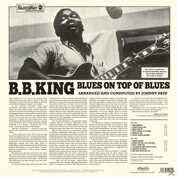 On (Vinyl) - 180g King (Ltd.Edt - Blues Blues Top B.B. Of Vinyl)