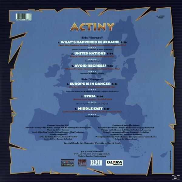 in - - Danger Actiny (Vinyl) Europe is