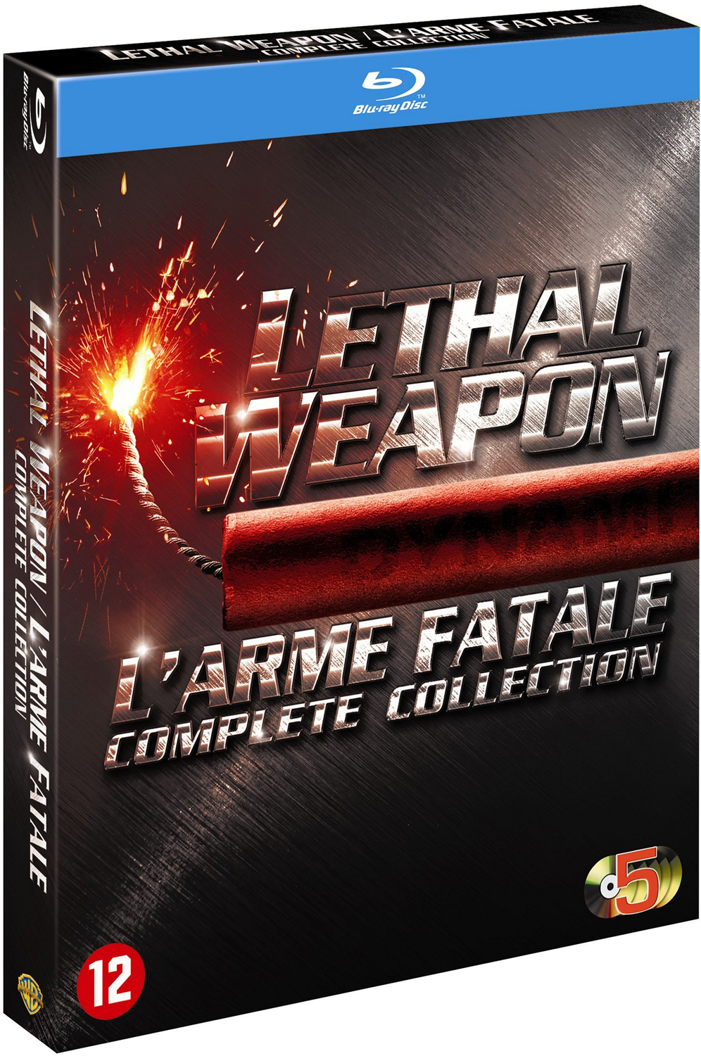 DVD box set of Lethal Weapon/L'Arme Fatale complete collection.
