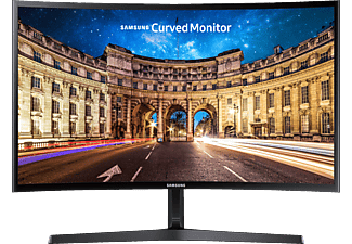 Monitor - Samsung LC24F396, 24" Full HD, Curvo, 4ms, Negro