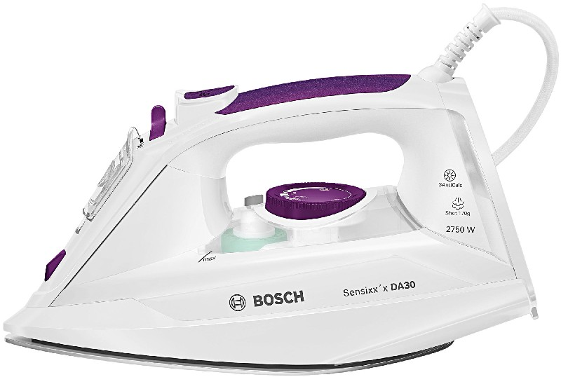 Plancha de vapor - Bosch Sensixx'x DA30, 2750W, Base Ceranium Glissée multidireccional