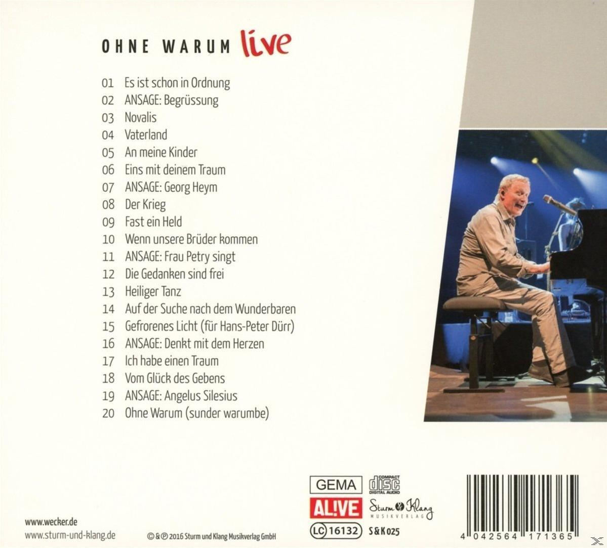 Konstantin Wecker - Ohne Warum-LIVE  - (CD)