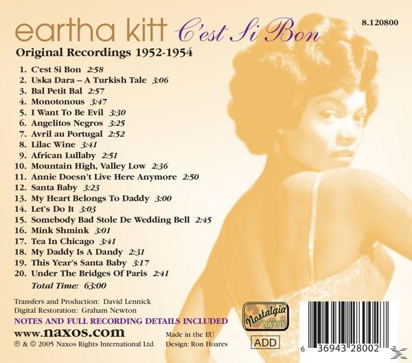 C\'est Kitt Bon Eartha - (CD) - Si