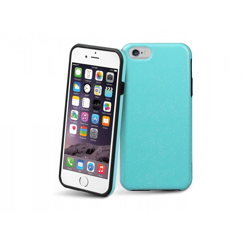 SBS TETEENIP6T Çift Katmanlı Sert Silikon Kılıf iPhone 6/6s Mavi