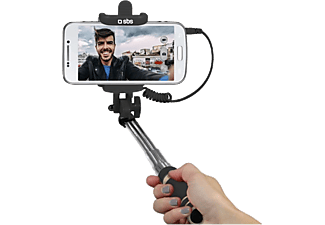 SBS TESELFISHAFTMINIFR Universal Siyah Mini Selfie Çubuğu 3.5 mm Jack Bağlantılı