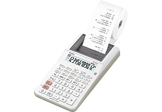 CASIO Casio HR-8RCE - Calcolatrice scrivente con stampa - LCD di 12 cifre - Bianco - Calcolatrice da tavolo stampante