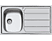 FOSTER 1179561 egymedencés mosogatótálca csepegtetővel, 45-ös szekrénybe
