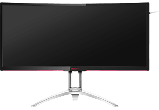 AOC AG352QCX - Monitor, UW-UXGA, 35 ", , 200 Hz, Schwarz/Rot/Silber